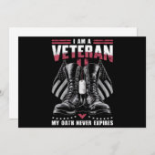 Ik ben een veteraan... mijn oath is nooit een vete kaart (Voorkant / Achterkant)