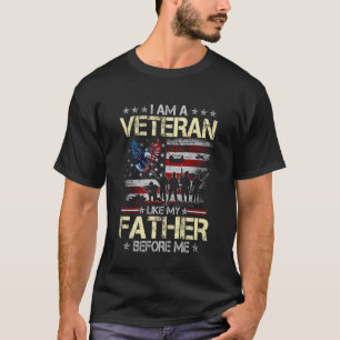 Ik Ben Een Veteraan Net Als Mijn Vader Voor Mij Va T-shirt