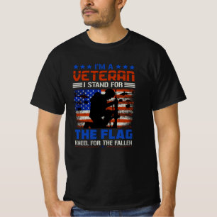Ik Ben Een Veteraan, Sta Voor De Vlag - USA Held C T-shirt