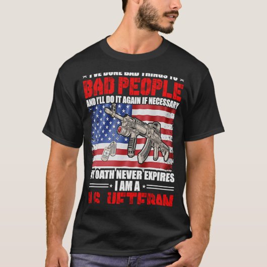 Ik ben een veteraan t-shirt (Voorkant)