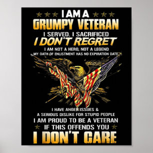 Ik Ben Een Veteraan Van De Mpy Ik Diende Ik Offerd Poster