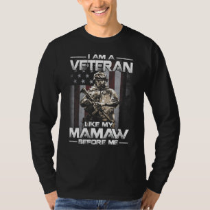 Ik ben een veteraan zoals mijn moeder voor me... t-shirt