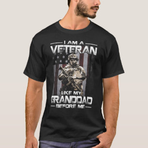 Ik ben een veteraan zoals mijn opa voor me... t-shirt