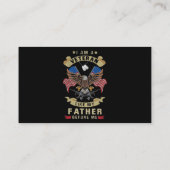 Ik ben een veteraan zoals mijn vader voor mij 1 visitekaartje (Achterkant)