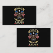 Ik ben een veteraan zoals mijn vader voor mij 1 visitekaartje (Voorkant / Achterkant)