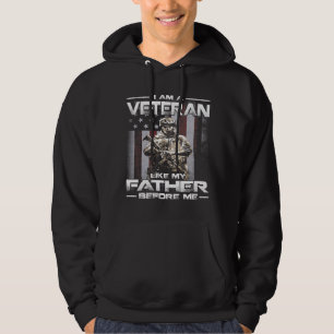 Ik ben een veteraan zoals mijn vader voor mij 290 hoodie