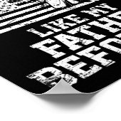 Ik ben een veteraan zoals mijn vader voor mij vete poster (Hoek)