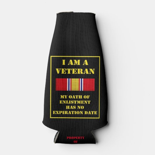 IK BEN EEN VETERAN FLESJESKOELER (Voorkant)