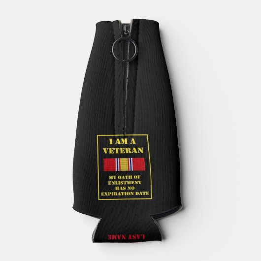 IK BEN EEN VETERAN FLESJESKOELER (Achterkant)