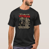 IK BEN EEN VETERAN T-SHIRT (Voorkant)