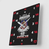 IK BEN EEN VETERAN VIERKANTE KLOK (Hoek)