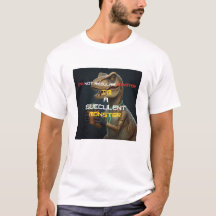 Ik ben een vetplant monster Funny Dino T-shirt
