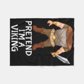 Ik ben een Viking Funny Lazy Halloween Costume Fleece Deken (Voorkant (Horizontaal))