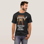 Ik ben een Viking Funny Lazy Halloween Costume T-shirt (Voorkant volledig)