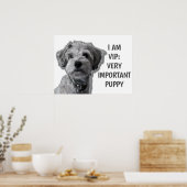 Ik ben een VIP: Zeer belangrijke papaver, schattig Poster (Keuken)