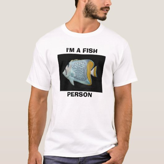IK BEN EEN VIS, PERSOON T-SHIRT (Voorkant)