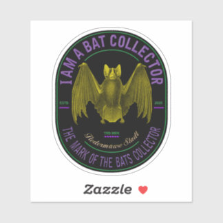 Ik ben een vleermuisverzamelaar sticker