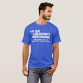 Ik ben een Vliegtuig-mechanisme om tijd te bespare T-shirt (Voorkant volledig)