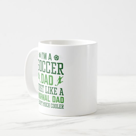 Ik ben een Voetbal Koffiemok (Voorkant links)