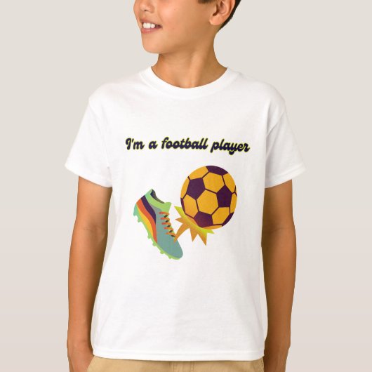 Ik ben een voetballer t-shirt (Voorkant)