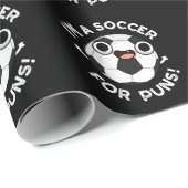Ik ben een voetbalspeler voor Puns Funny Sports Pu Cadeaupapier (Rol Hoek)
