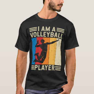 Ik ben een volleybalspeler en volleyballiefhebber t-shirt