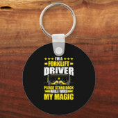 Ik ben een vorkhefschroevendraaier, sta alsjeblief sleutelhanger (Voorkant)