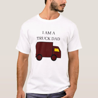 Ik ben een Vrachtwagen Papa "Brown Truck" - Black T-shirt