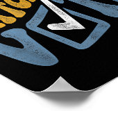 Ik ben een vrouw Bekijk mij Stem 2024 Blue Wave Poster (Hoek)