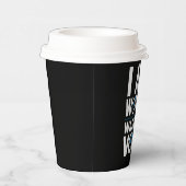 Ik ben een vrouw die kijkt hoe ik  stem papieren bekers (Rechts)