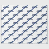 Ik ben een vrouw die me blauw ziet stemmen cadeaupapier (Vlak)