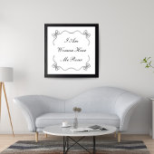 Ik ben een vrouw hier en ik brullen poster