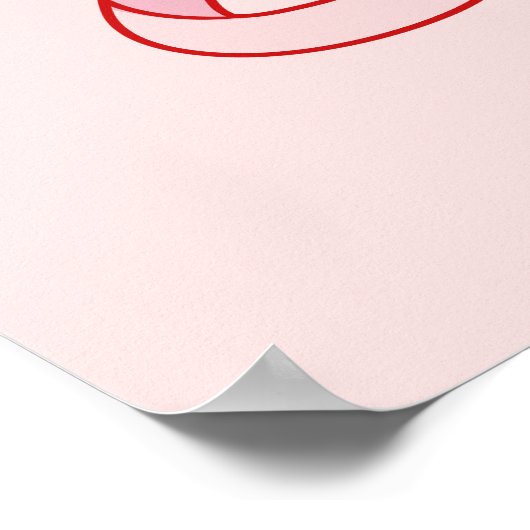 Ik ben een vrouw hier en ik brullen roze poster (Hoek)