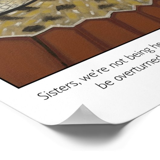 Ik ben een vrouw, ik kan Poster vliegen (Hoek)