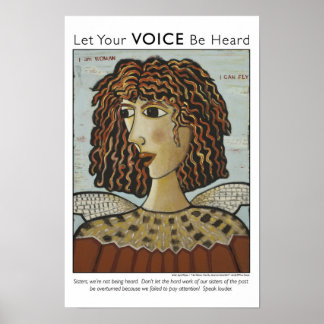 Ik ben een vrouw, ik kan Poster vliegen