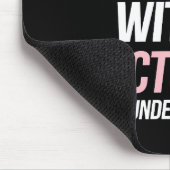 Ik ben een vrouw met een doctoraat grappig PhD Afs Muismat (Hoek)