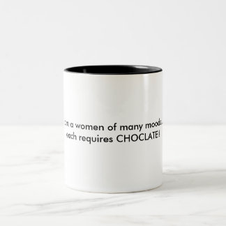 Ik ben een vrouw van vele manieren...elk vereist C Tweekleurige Koffiemok