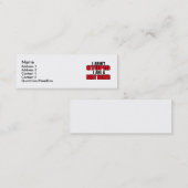 Ik ben een vuile motorfiets mini visitekaartje (Voorkant / Achterkant)