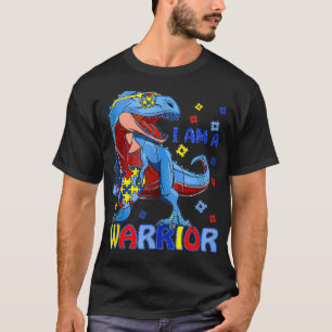 Ik ben een W Arrior Autism Familie TR E Dinosaur A T-shirt
