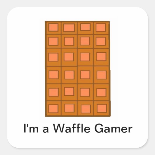 "Ik ben een Waggle Gamer" Stickers (Voorkant)