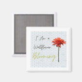 Ik ben een Wallflower Blooming Magneet (Voorkant / Achterkant)