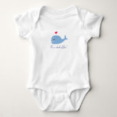 Ik ben een walvis van plezier! romper (Voorkant)