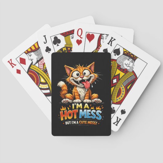 Ik ben een warboel pokerkaarten (Achterkant)