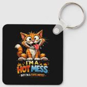 Ik ben een warboel sleutelhanger (Achterkant)