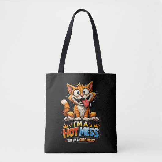 Ik ben een warboel tote bag (Voorkant)