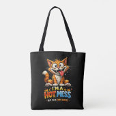 Ik ben een warboel tote bag (Achterkant)