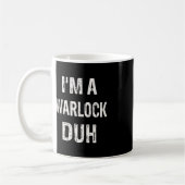 Ik ben een Warlock Duh Halloween kostuum Koffiemok (Links)