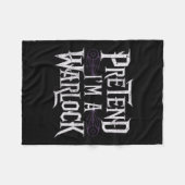 Ik ben een Warlock Fleece Deken (Voorkant (Horizontaal))