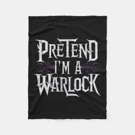 Ik ben een Warlock Fleece Deken (Voorkant)
