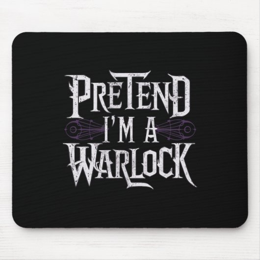 Ik ben een Warlock Muismat (Voorkant)